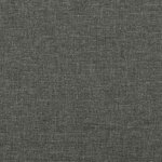 vidaXL Cadre de lit sans matelas gris foncé 200x200 cm tissu