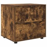 vidaXL Armoire de rangement Chêne fumé 60 x 48 x 57 cm