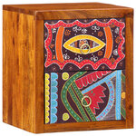 vidaXL Cabinet de chevet avec tiroir 2 Pièces Marron 35 x 30 x 40 cm