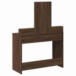 vidaXL Coiffeuse Chêne marron 100 x 41 x 140 cm Bois d'ingénierie