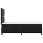 vidaXL Lit à ressorts avec matelas Noir 80 x 200 cm Velours