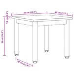 vidaXL Table basse Bois ancien 40 x 40 x 36 cm Bois d'ingénierie