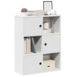 vidaXL Bibliothèque blanc 60x24x76 5 cm bois d'ingénierie