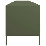 vidaXL Meuble TV vert olive 202x39x43 5 cm acier laminé à froid