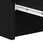 vidaXL Buffet chêne noir 60x35x98 5 cm bois d'ingénierie
