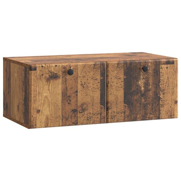 vidaXL Meuble TV mural 78 5 x 41 x 30 cm Bois ancien Bois d'ingénierie