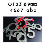 Numéro 9 - Numéro adhésif pour boîtes aux lettres- Pierre véritable 50 mm Malachite