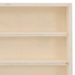 vidaXL Vitrine de collection en bois avec 6 étagères 100x8 5x55 cm