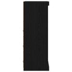 Buffet vidaXL avec lumières LED Chêne Noir 60 5x37x100 cm
