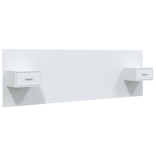 vidaXL Tête de lit avec armoires Blanc Bois d’ingénierie