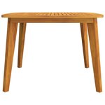 vidaXL Table de jardin 110x110x75 cm Bois d'acacia solide