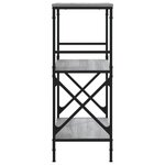vidaXL Bibliothèque à 3 niveaux sonoma gris 59x35x90 5 cm