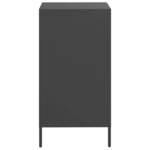 vidaXL Buffet noir 35x39x73 5 cm acier laminé à froid
