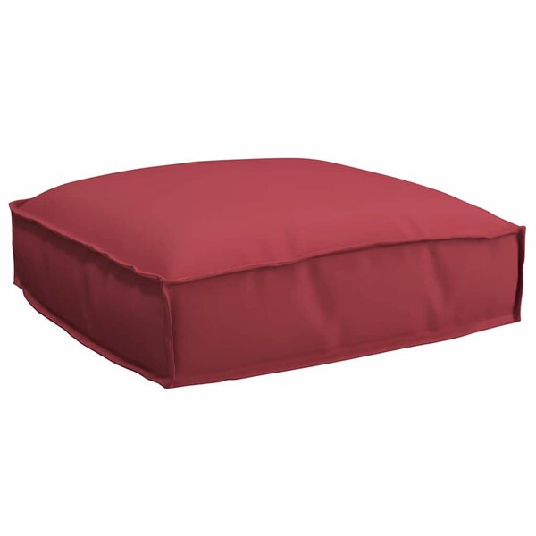vidaXL Coussin pour assise de palette Bordeaux 50 x 50 x 12 cm