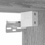 vidaXL Meuble TV sonoma gris 60x31x39 5 cm bois d'ingénierie et métal