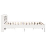 vidaXL Cadre de lit sans matelas blanc 150x200 cm bois de pin massif