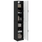 vidaXL Ensemble de Meubles 2 Pièces Noir Bois d'ingénierie
