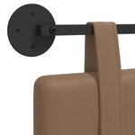 vidaXL Tête de lit suspendue Cappuccino Simili cuir