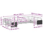 vidaXL Ensembles de canapés 10 pc Bois d'Acacia Massif