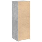 vidaXL Buffet haut gris béton 45x42 5x124 cm bois d'ingénierie
