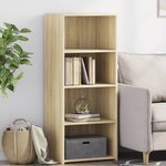 vidaXL Buffet haut chêne sonoma 50x41x124 cm bois d'ingénierie