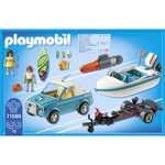 PLAYMOBIL 71589 - Pick-up de surfeur avec speedboat