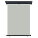 vidaXL Auvent latéral de balcon 125x250 cm Gris