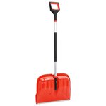 vidaXL Pelle à neige Rouge 136 cm Aluminium