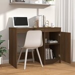 vidaXL Bureau Chêne marron 100x50x76 cm Bois d'ingénierie