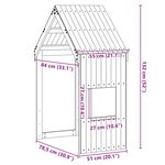 vidaXL Toit de lit pour enfants blanc 55x84x132 cm bois de pin massif