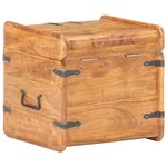 vidaXL Coffre 40x40x40 cm Bois d'acacia solide