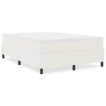 lit box de vidaXL Crème 160x200 cm en tissu corduroy