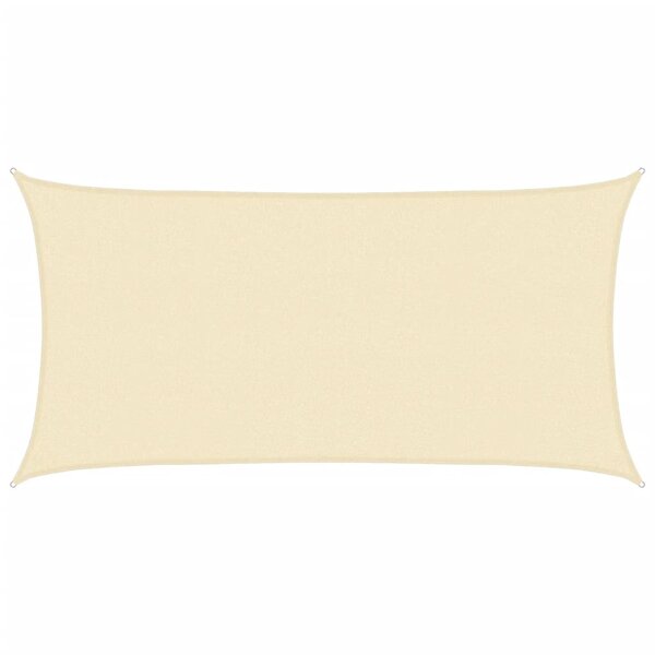 vidaXL Parasol en PEHD rectangulaire 2x4 m Crème