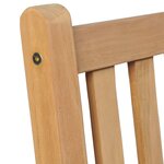 vidaXL Chaises de jardin lot de 2 et coussins gris Bois de teck massif