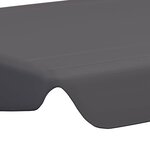 vidaXL Toit rechange balançoire anthracite 150/130x105/70 cm