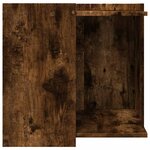 vidaXL Meuble de bac à litière pour chat chêne fumé bois d'ingénierie