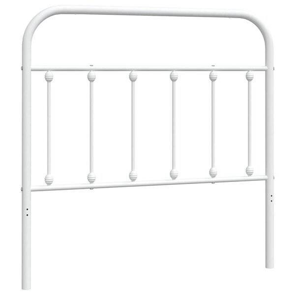 vidaXL Tête de lit de remplacement métal blanc 100 cm