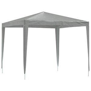 vidaXL Tente de fête 250 x 250 x 240 cm Gris clair PE et acier
