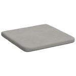 vidaXL Coussins de siège 4 Pièces Gris clair 40 x 40 x 3 cm