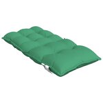 vidaXL Coussins de chaise à dossier bas lot de 2 vert tissu oxford