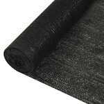 vidaXL Filet brise-vue Noir 2x25 m PEHD 195 g/m²