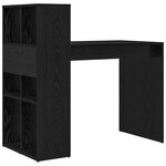 vidaXL Bureau Chêne noir 108 x 55 x 103 5 cm Bois d'ingénierie