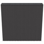 vidaXL Jardinière et intérieur amovible marron 12 /44 L rotin PP