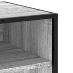 vidaXL Meuble TV sonoma gris 120 5x40x46 cm bois d'ingénierie et métal
