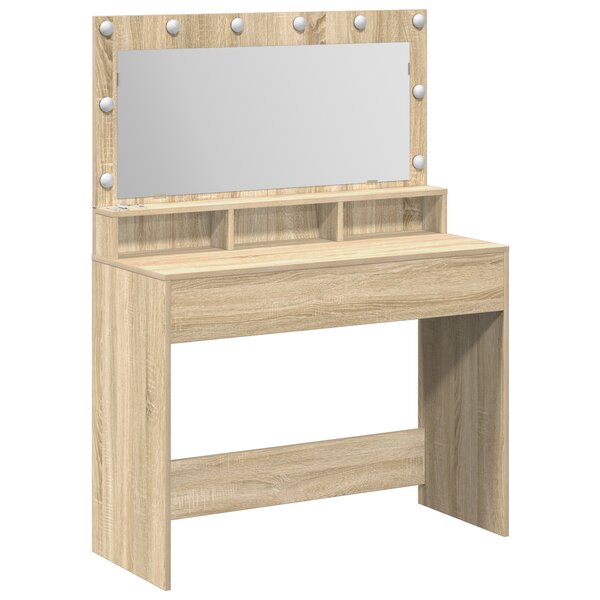 vidaXL Coiffeuse Chêne sonoma 100 x 41 x 135 cm Bois d'ingénierie