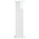 vidaXL Support de Plante Blanc brillant 30 5 x 30 x 100 5 cm
