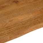 vidaXL Dessus de table à bord vivant 110x80x2 5cm bois massif manguier