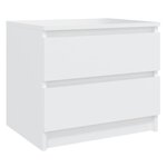vidaXL Table de chevet blanc 50x39x43 5 cm bois d'ingénierie