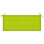 vidaXL Banc de jardin avec coussin 120 cm Bambou