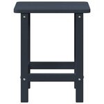 vidaXL Table d'appoint Adirondack Bleu marine 38x38x46 cm HDPE